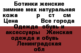 Ботинки женские зимние мех натуральная кожа MOLKA - р.40 ст.26 см › Цена ­ 1 200 - Все города Одежда, обувь и аксессуары » Женская одежда и обувь   . Ленинградская обл.,Сосновый Бор г.